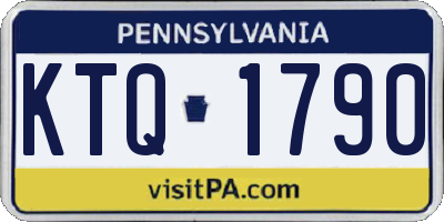 PA license plate KTQ1790