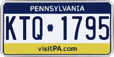 PA license plate KTQ1795