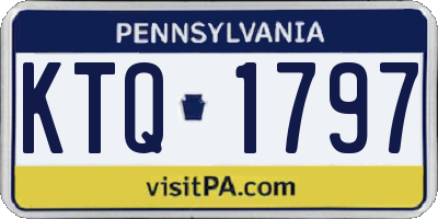 PA license plate KTQ1797