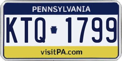 PA license plate KTQ1799