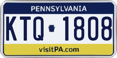 PA license plate KTQ1808