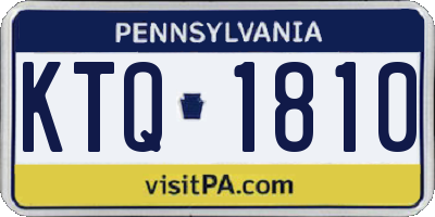 PA license plate KTQ1810