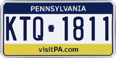 PA license plate KTQ1811