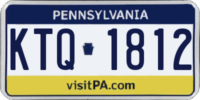 PA license plate KTQ1812