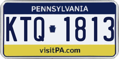 PA license plate KTQ1813