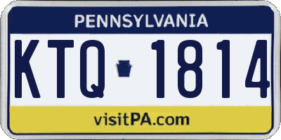 PA license plate KTQ1814