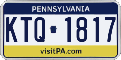 PA license plate KTQ1817