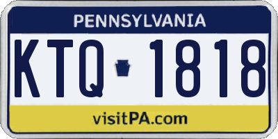 PA license plate KTQ1818