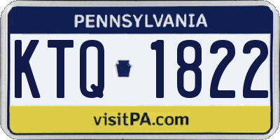 PA license plate KTQ1822