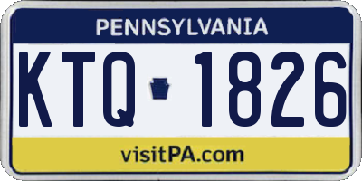 PA license plate KTQ1826