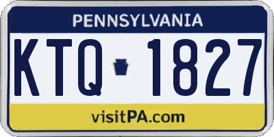 PA license plate KTQ1827
