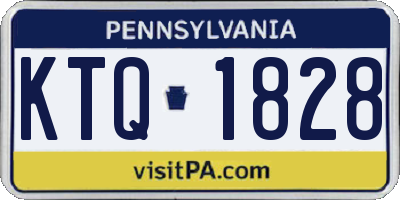 PA license plate KTQ1828