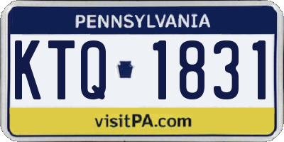 PA license plate KTQ1831