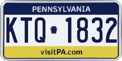 PA license plate KTQ1832