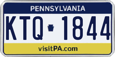PA license plate KTQ1844