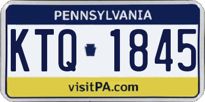 PA license plate KTQ1845