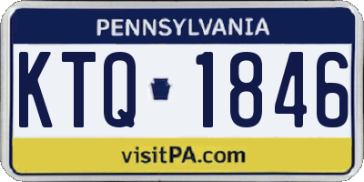 PA license plate KTQ1846