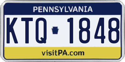PA license plate KTQ1848