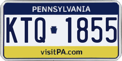 PA license plate KTQ1855