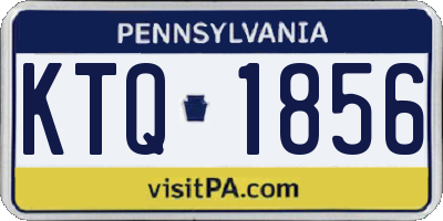 PA license plate KTQ1856