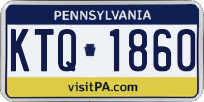 PA license plate KTQ1860