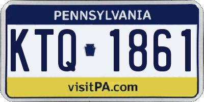 PA license plate KTQ1861
