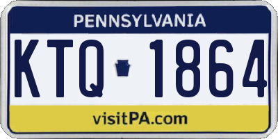 PA license plate KTQ1864