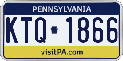 PA license plate KTQ1866