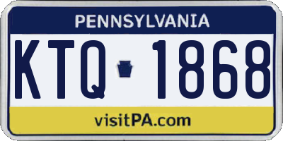 PA license plate KTQ1868