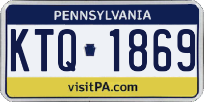 PA license plate KTQ1869