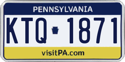 PA license plate KTQ1871