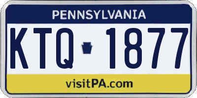 PA license plate KTQ1877