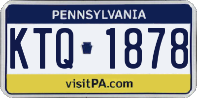 PA license plate KTQ1878