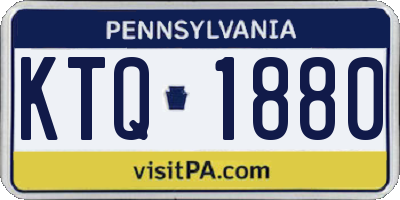 PA license plate KTQ1880
