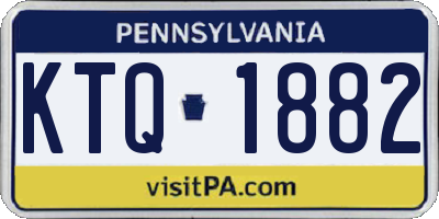 PA license plate KTQ1882