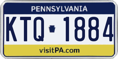 PA license plate KTQ1884