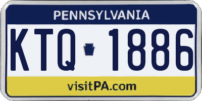 PA license plate KTQ1886