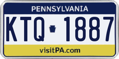 PA license plate KTQ1887