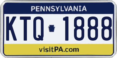 PA license plate KTQ1888