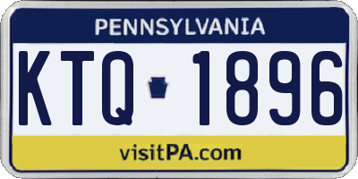 PA license plate KTQ1896