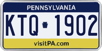 PA license plate KTQ1902