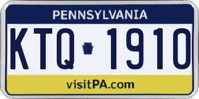 PA license plate KTQ1910
