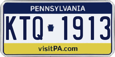 PA license plate KTQ1913