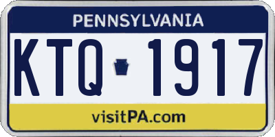 PA license plate KTQ1917