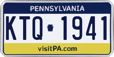 PA license plate KTQ1941