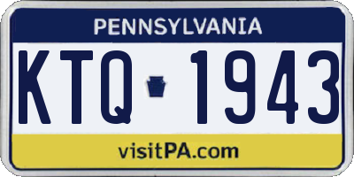 PA license plate KTQ1943