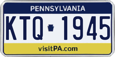 PA license plate KTQ1945