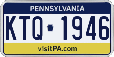 PA license plate KTQ1946