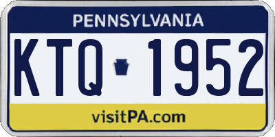 PA license plate KTQ1952