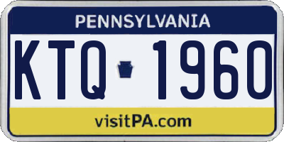 PA license plate KTQ1960